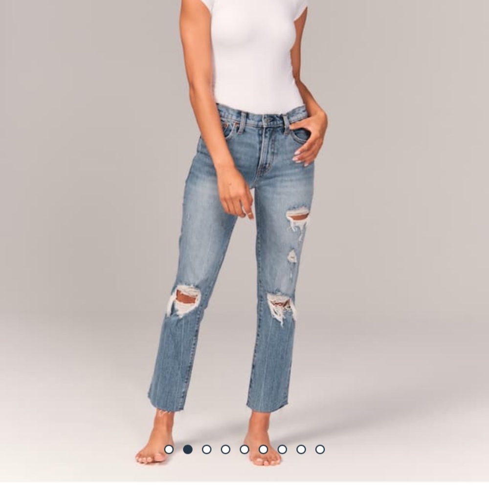 Abercrombie boyfriend Mid-rise